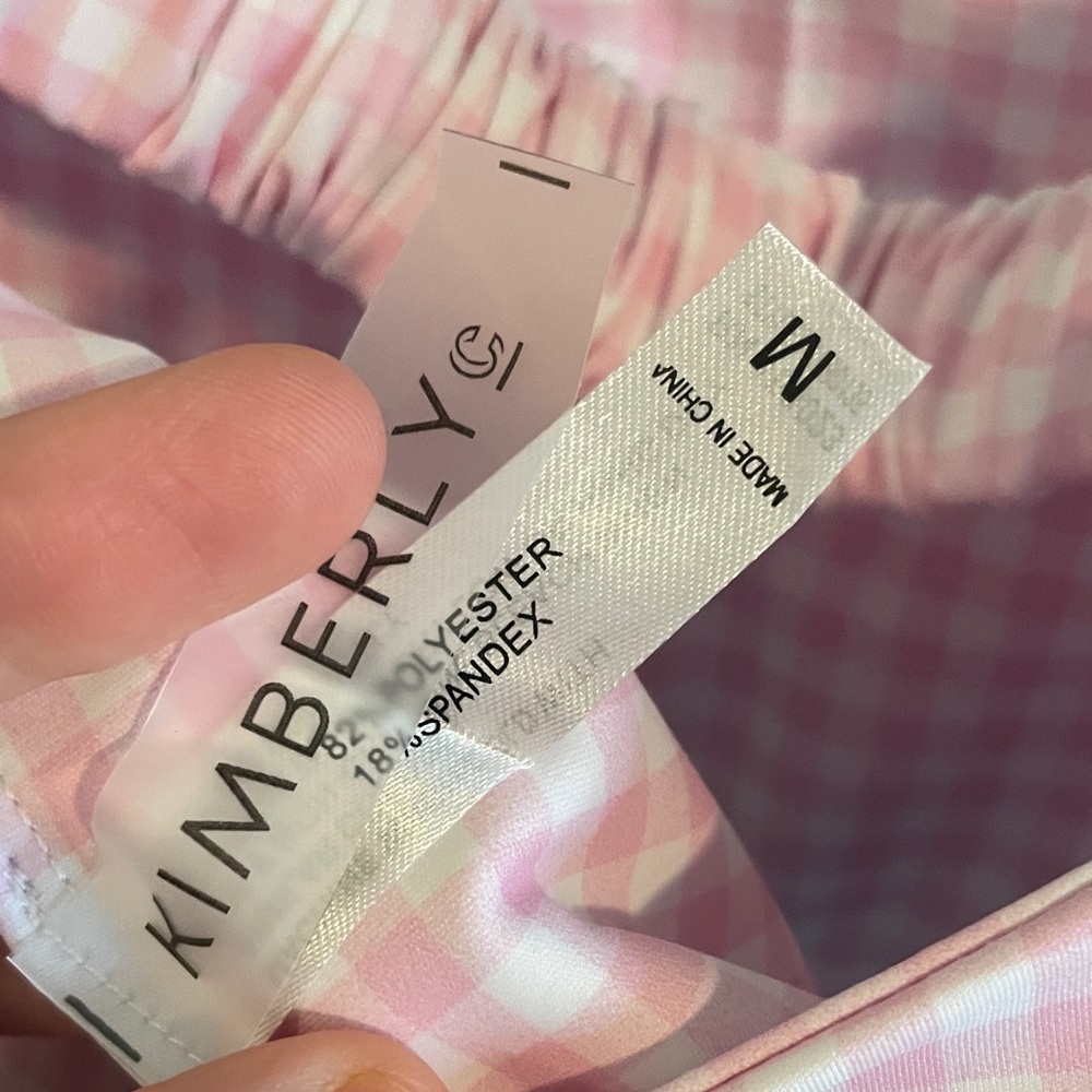 Kimberly G Pink Gingham matching set - Picture 6 of 9